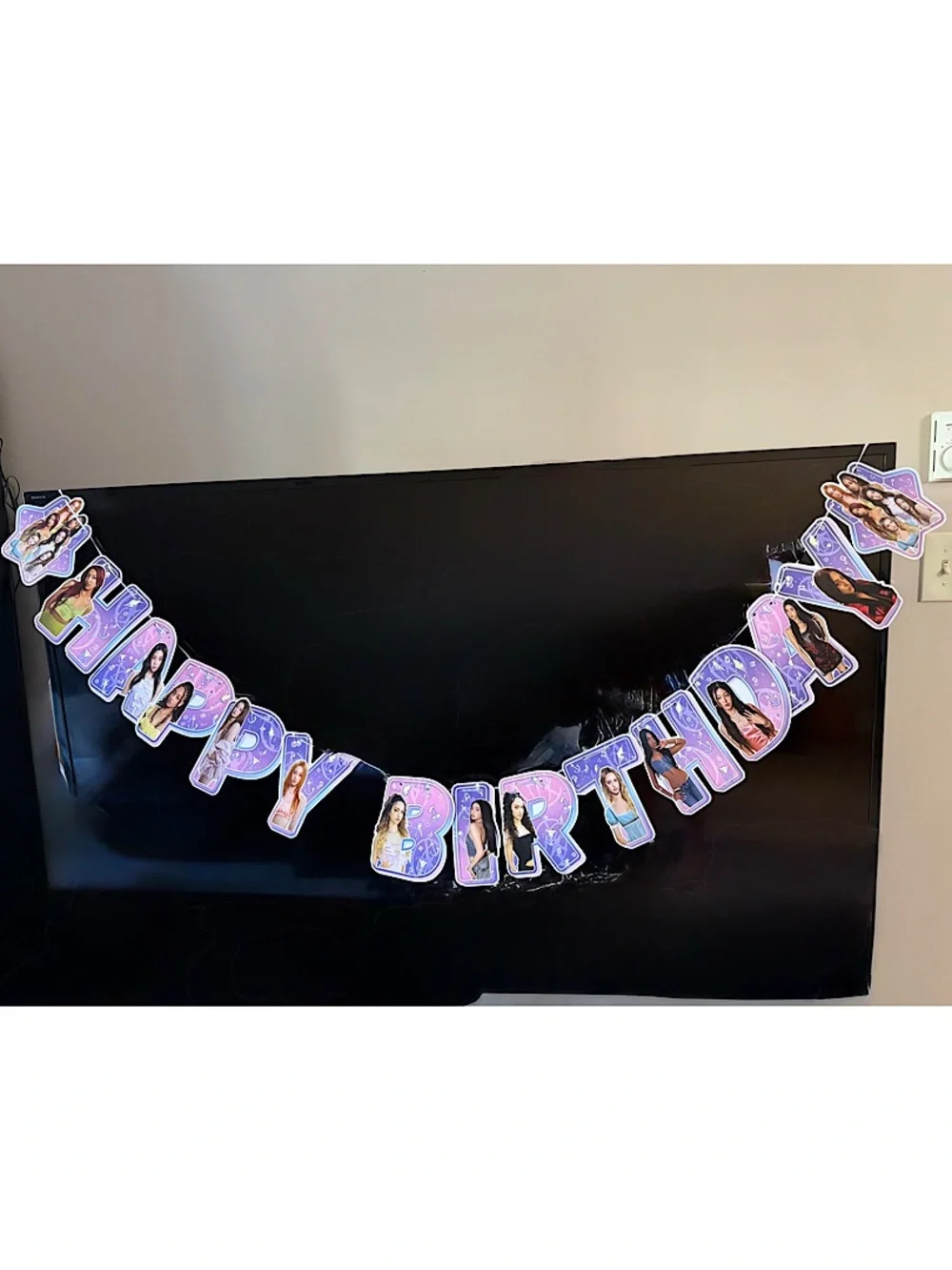 Katseye ‘Happy Birthday' Party Backdrop Banner - Home Party Supplies
